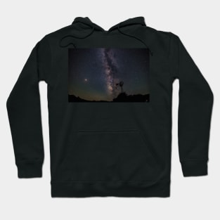 Windmill, Mars and the Milky Way Hoodie